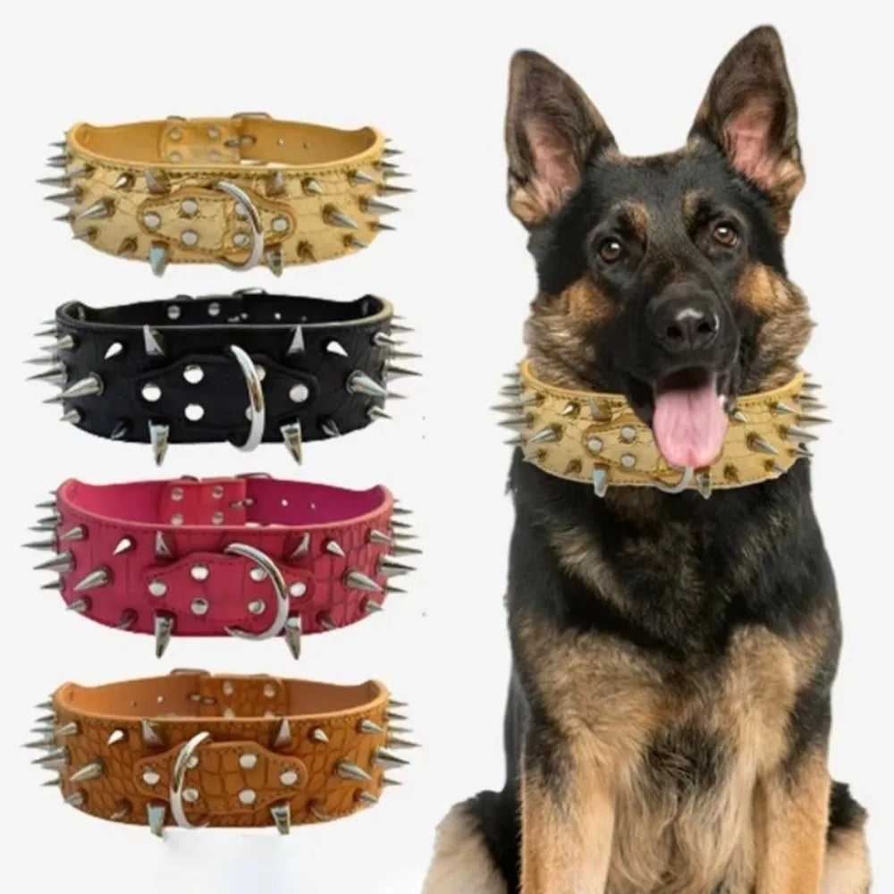 Larger Dog Spike Collar