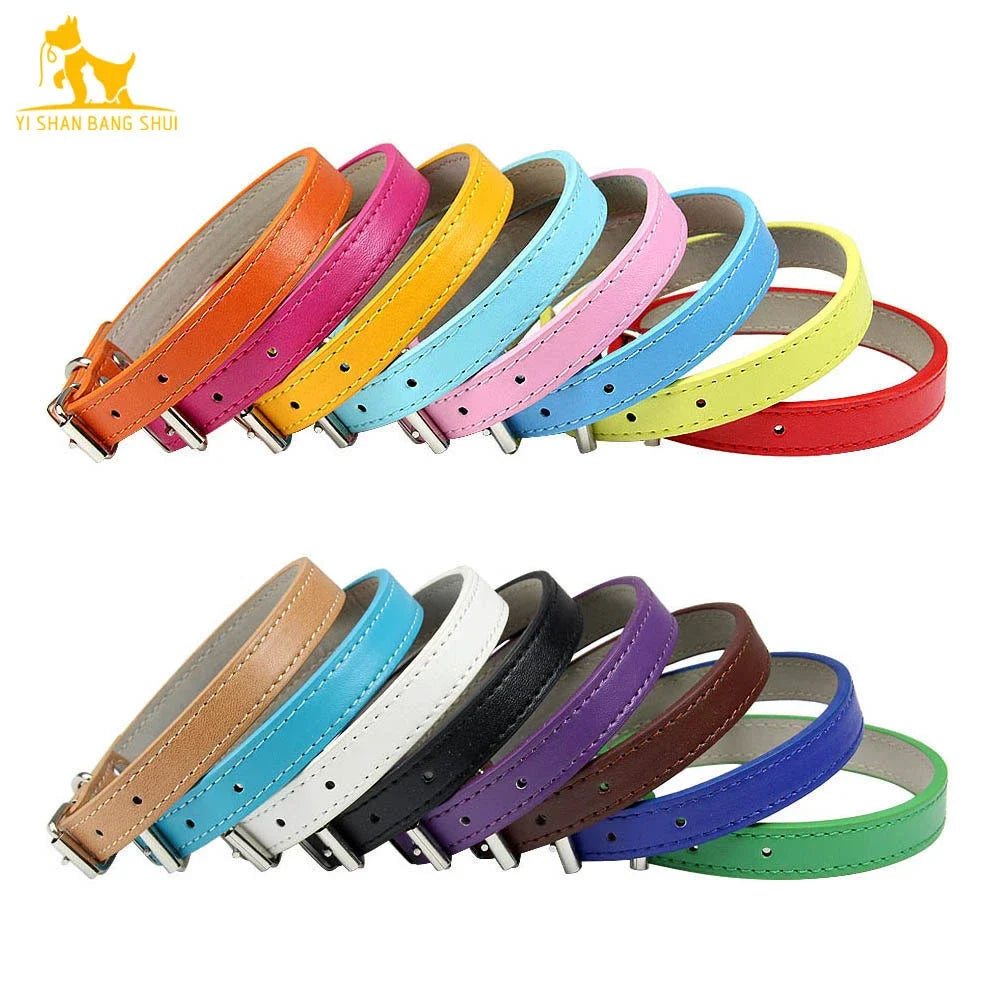 Sleek Leather Dog Collar