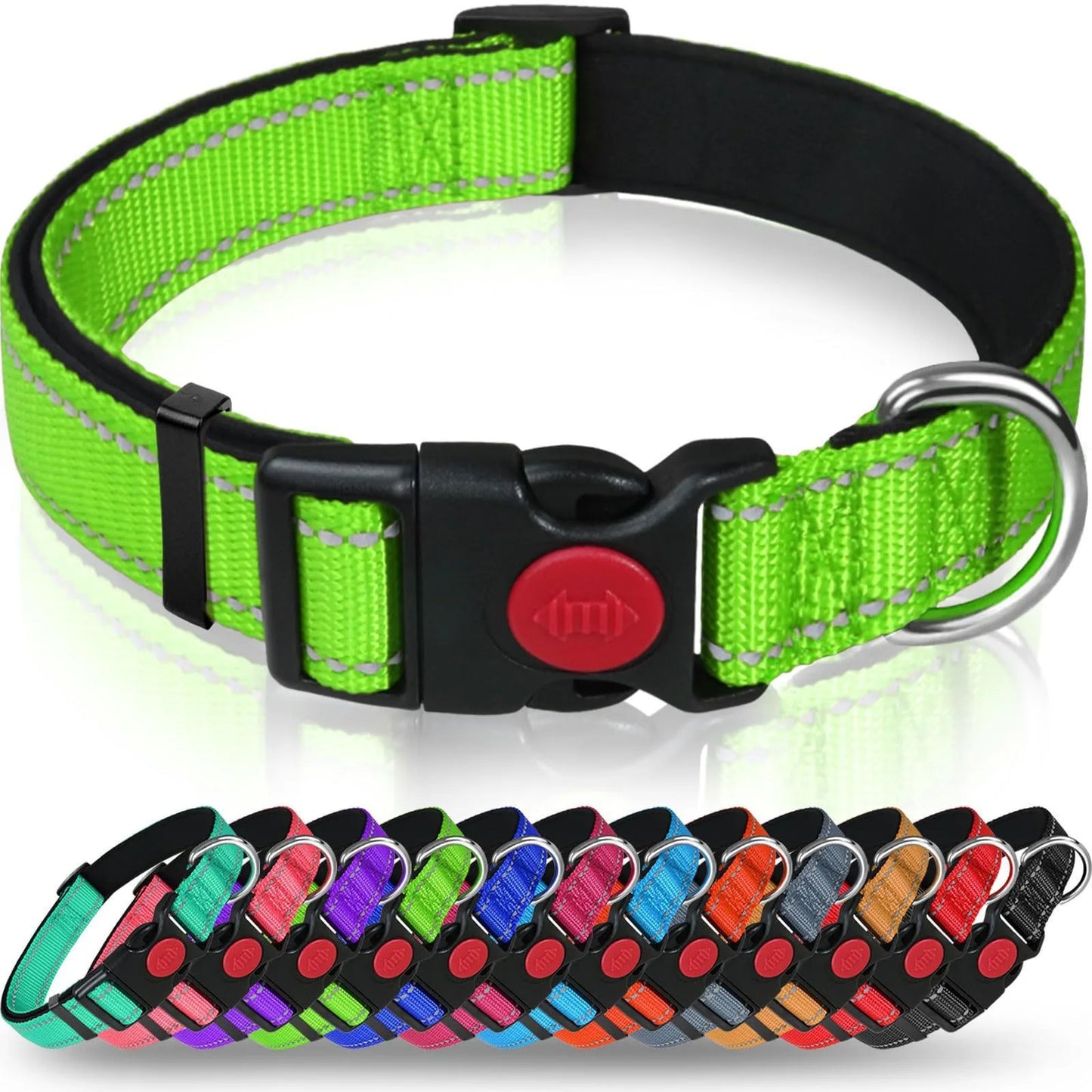 Reflective Nylon Dog Collar
