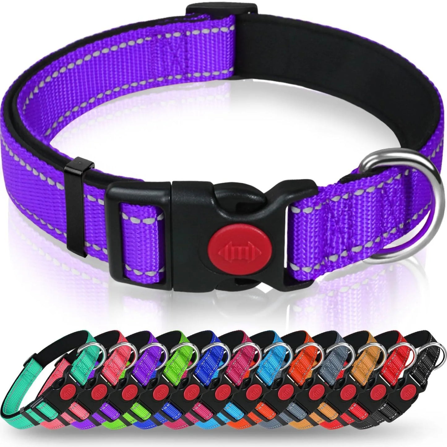 Reflective Nylon Dog Collar