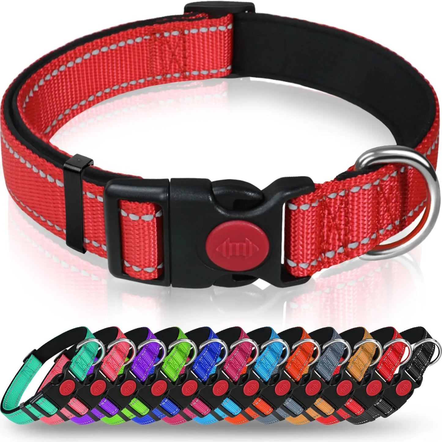 Reflective Nylon Dog Collar