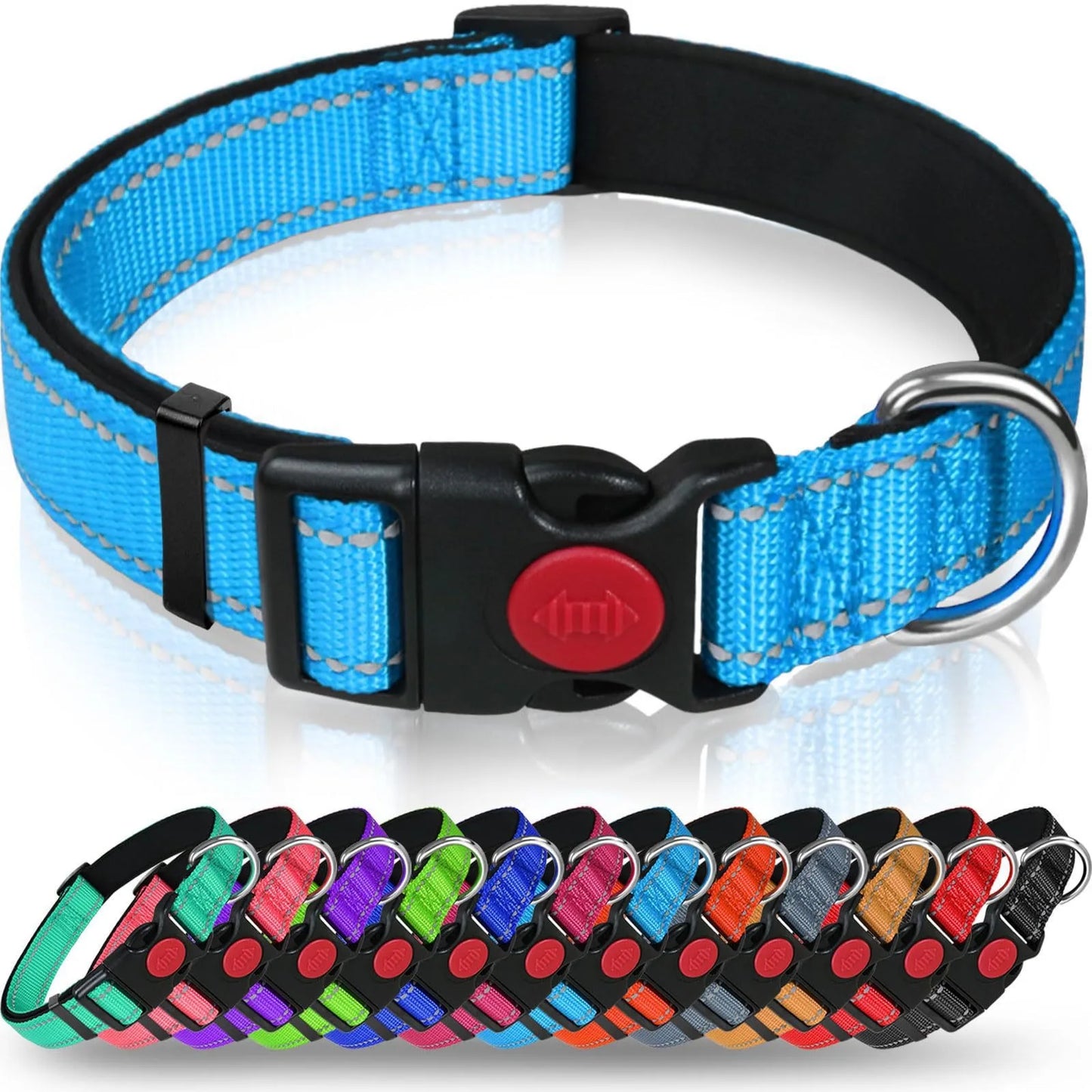 Reflective Nylon Dog Collar