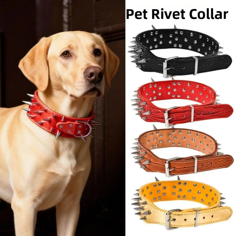 Larger Dog Spike Collar