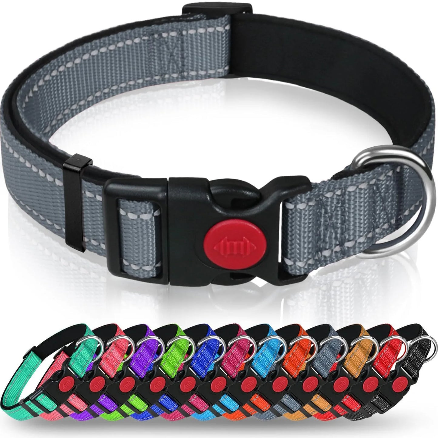 Reflective Nylon Dog Collar