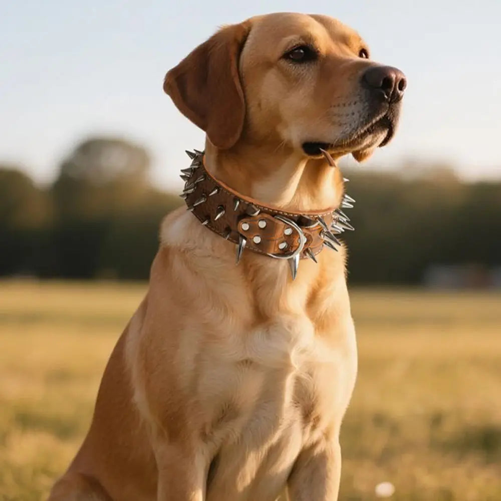 Larger Dog Spike Collar